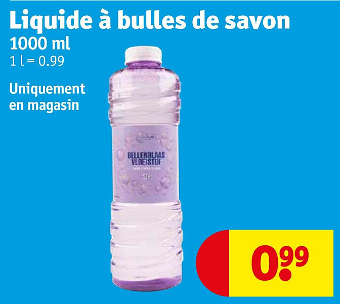 Liquide à bulles de savon 1000 ml