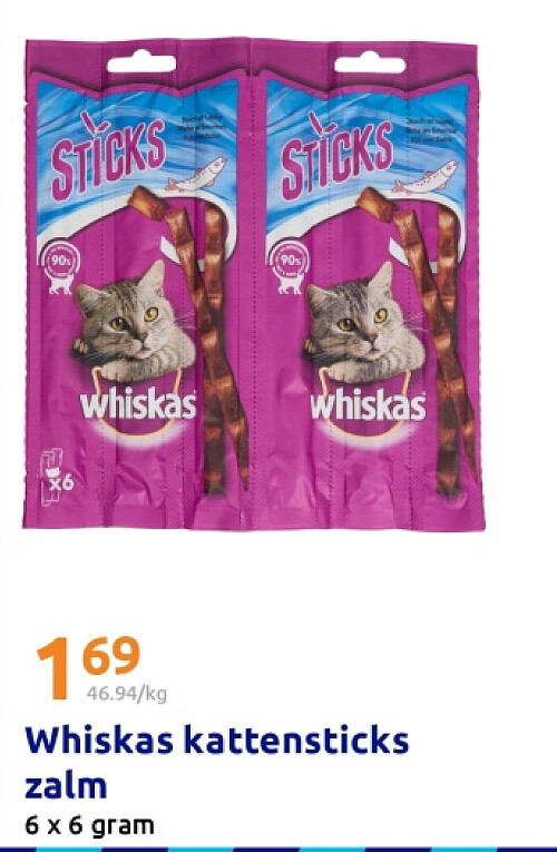 Whiskas kattensticks zalm