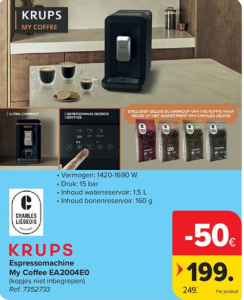 Espressomachine My Coffee EA2004E0