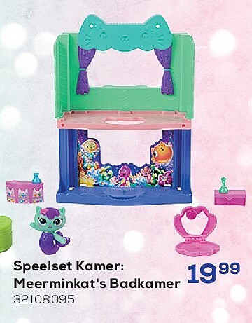 Speelset Kamer: Meerminkat's Badkamer