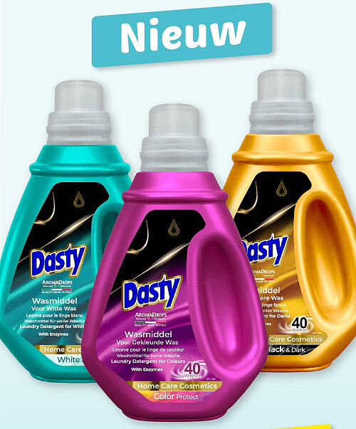 Dasty wasmiddel wit, kleur of donker 1,5 liter