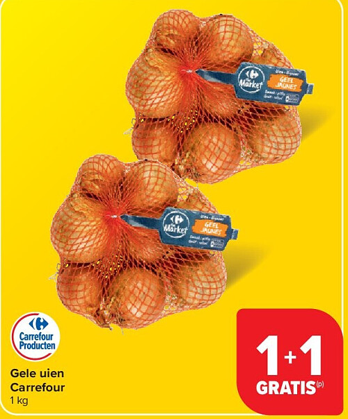 Gele uien Carrefour