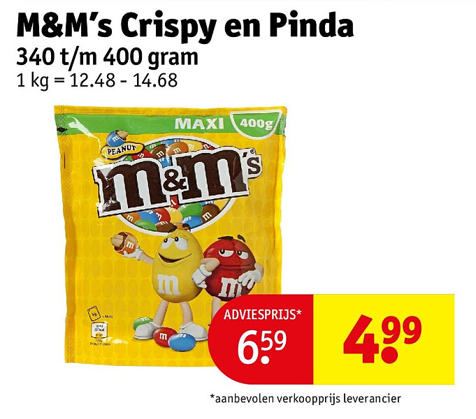 M&M’s Crispy en Pinda