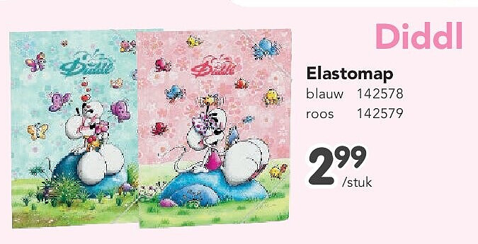 Elastomap blauw 142578 roos 142579