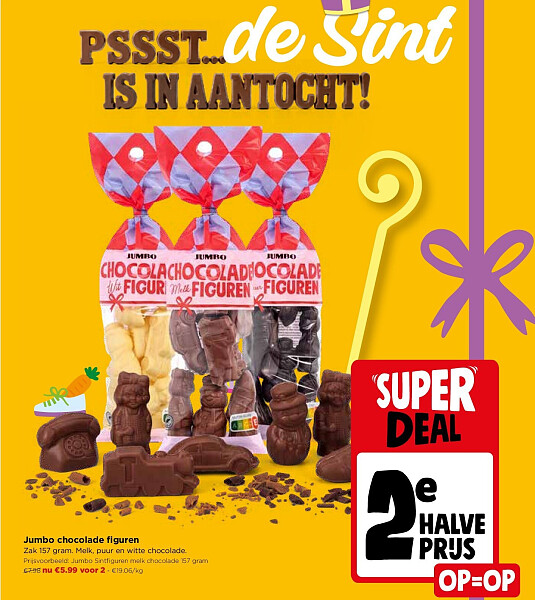 Jumbo chocolade figuren