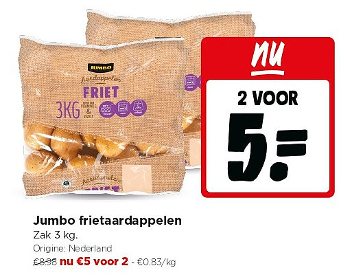 Jumbo frietaardappelen