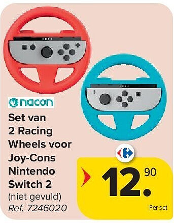Set van 2 Racing Wheels voor Joy-Cons Nintendo Switch 2