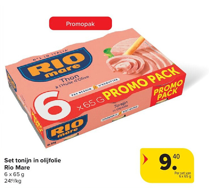 Set tonijn in olijfolie Rio Mare