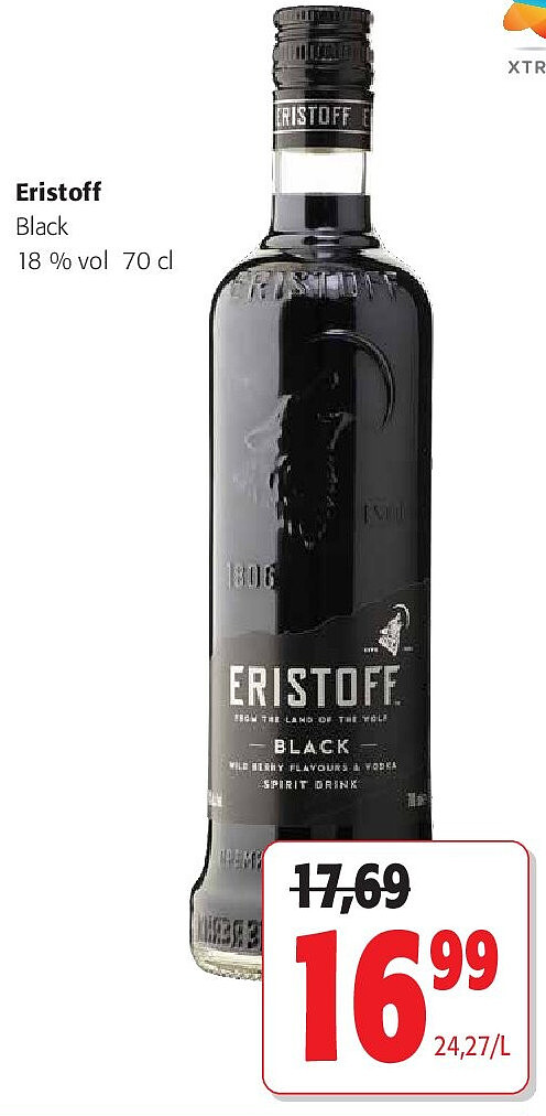 Eristoff Black 18 % vol 70 cl