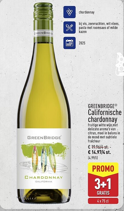 Californische chardonnay
