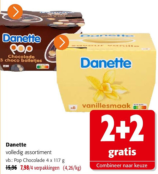 Danette Pop Chocolade 4 x 117 g