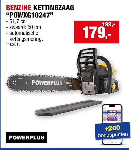 BENZINE KETTINGZAAG “POWXG10247”