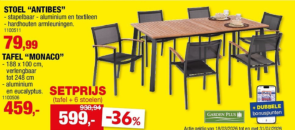 TAFEL “MONACO”