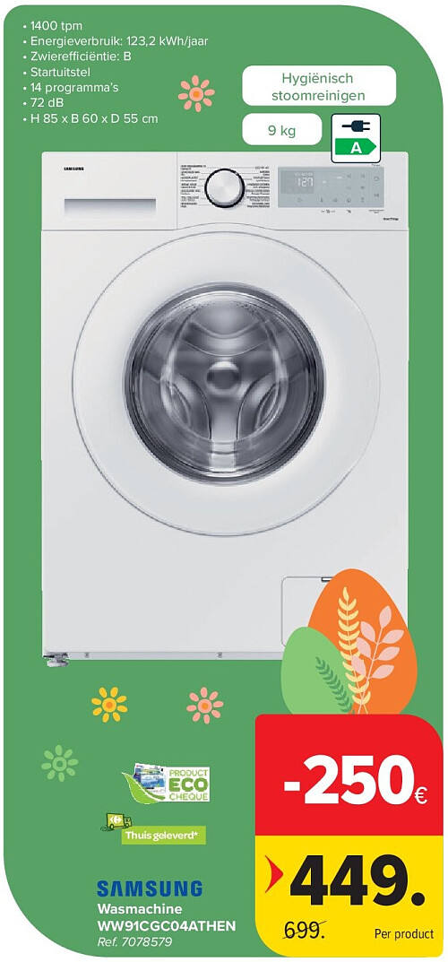 Wasmachine WW91CGC04ATHEN