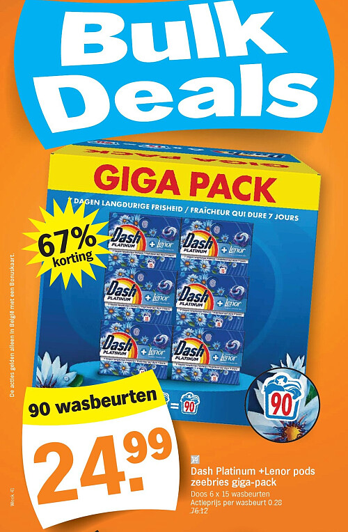 Dash Platinum +Lenor pods zeebries giga-pack