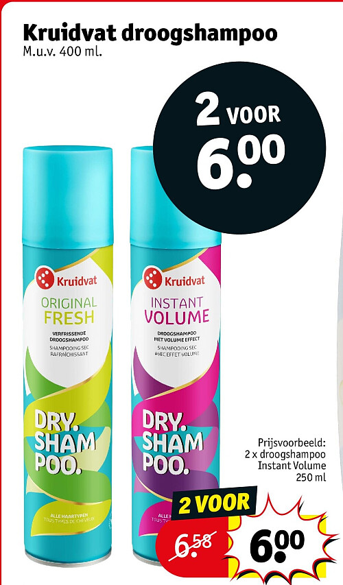 Kruidvat droogshampoo
