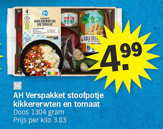 AH Verspakket stoofpotje kikkererwten en tomaat