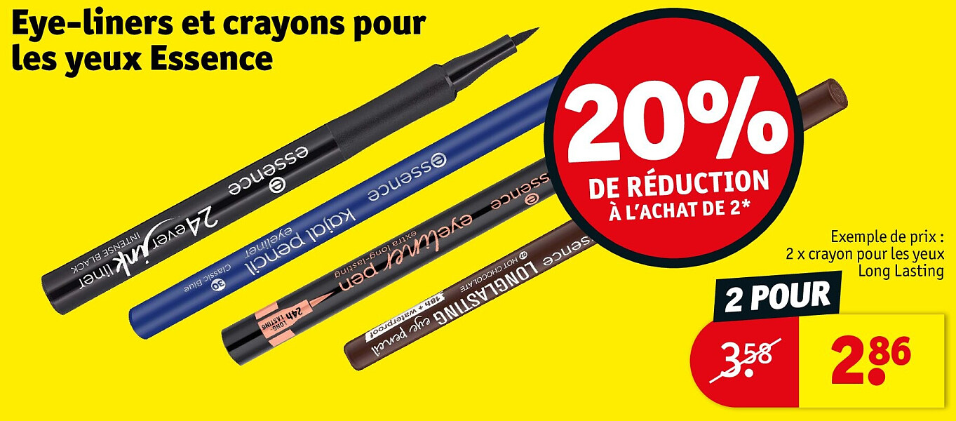 Eye-liners et crayons pour les yeux Essence 2 POUR
