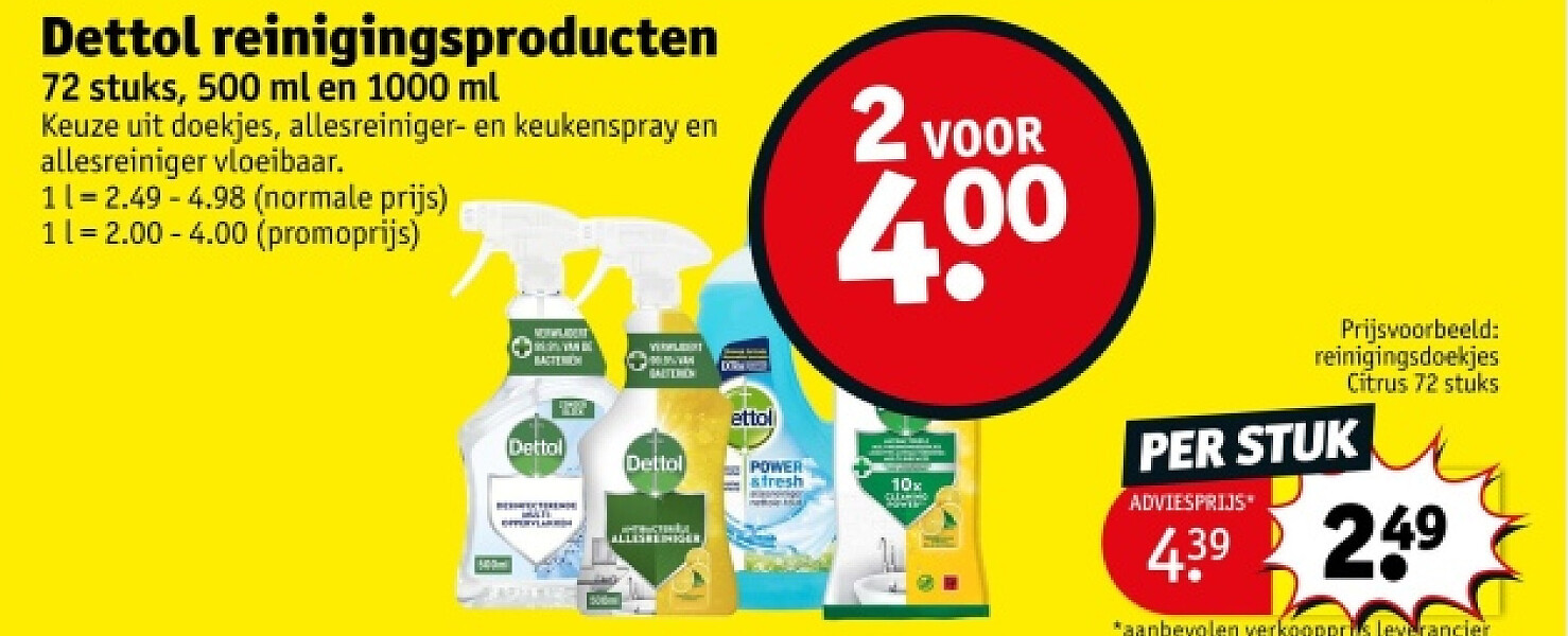 Dettol reinigingsproducten