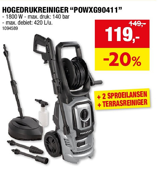 HOGEDRUKREINIGER “POWXG90411”