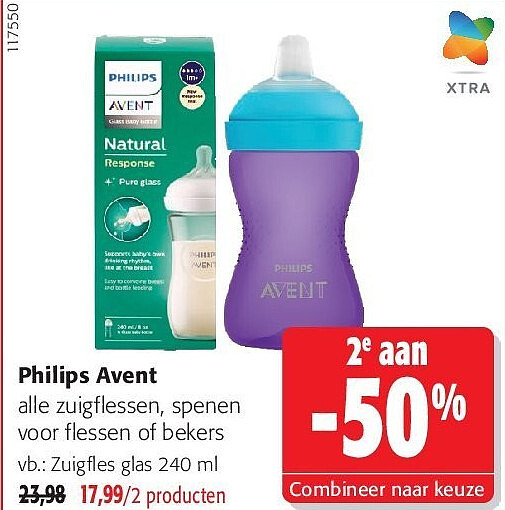 Philips Avent Zuigfles glas 240 ml