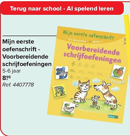 Mijn eerste oefenschrift - Voorbereidende schrijfoefeningen