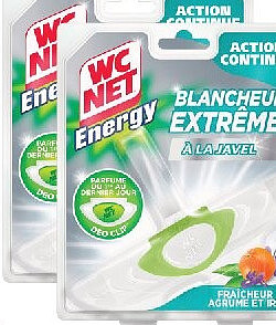 Bloc WC à la javel WC Net Energy fraîcheur agrumes et iris