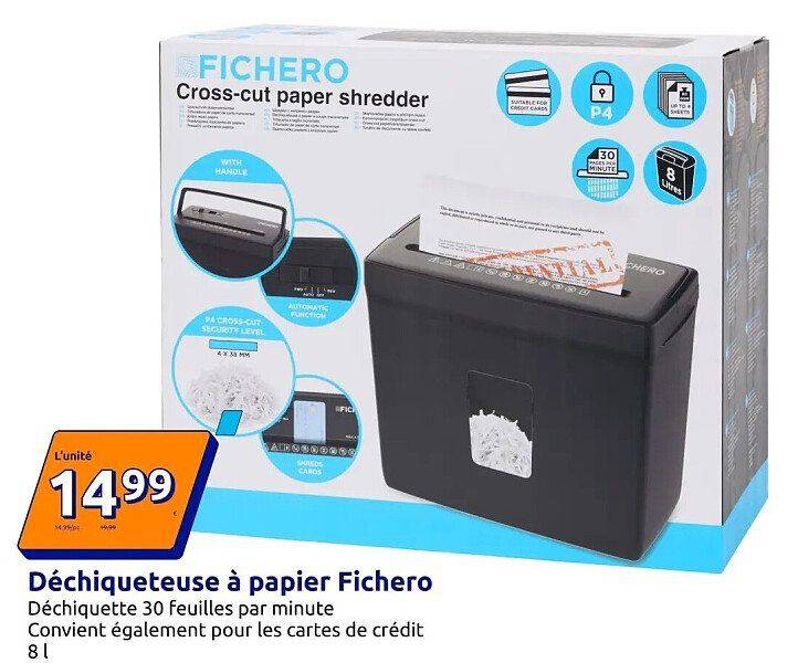 Déchiqueteuse à papier Fichero