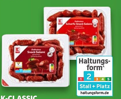 Snack-Salami oder Mini-Kabanossi