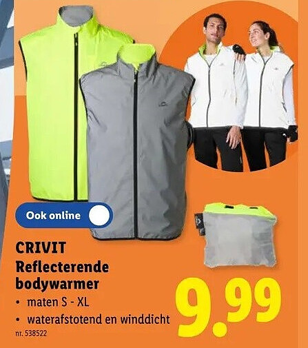 CRIVIT Reflecterende bodywarmer