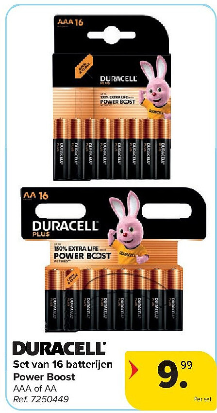 Set van 16 batterijen Power Boost
