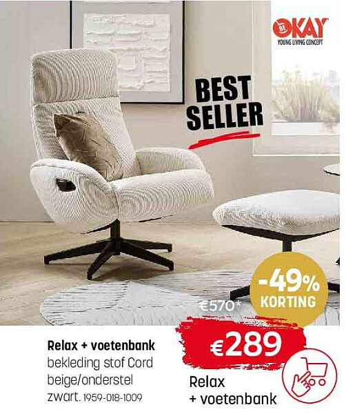 Relax + voetenbank