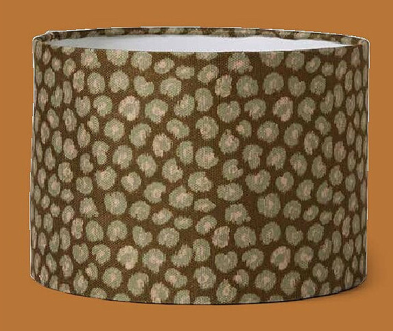 Lampen kap bruin leopard groot