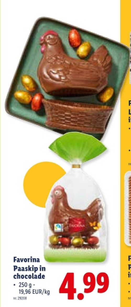 Paaskip in chocolade