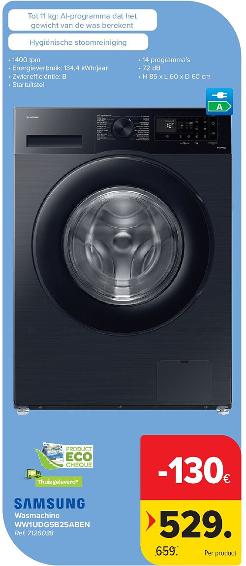 Wasmachine WW1UDG5B25ABEN