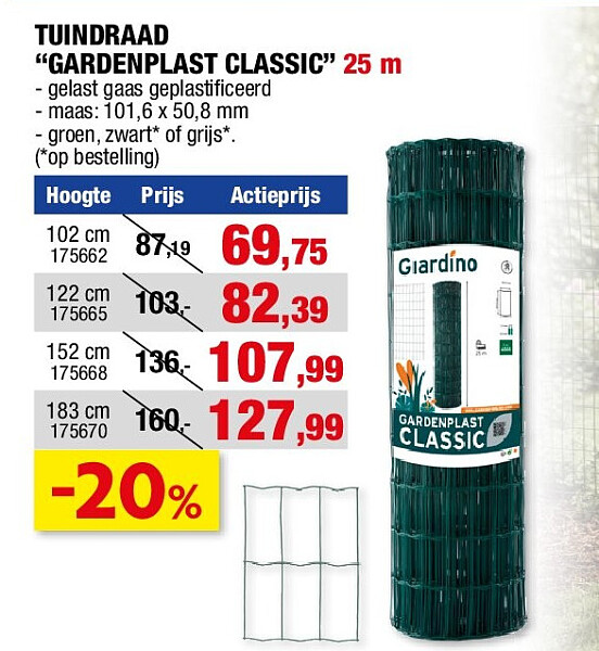 TUINDRAAD “GARDENPLAST CLASSIC” 25 m