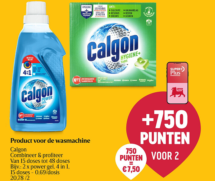 Product voor de wasmachine