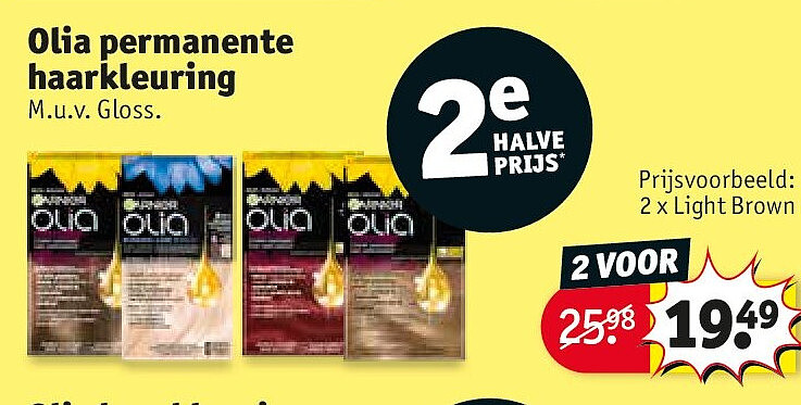 Olia permanente haarkleuring