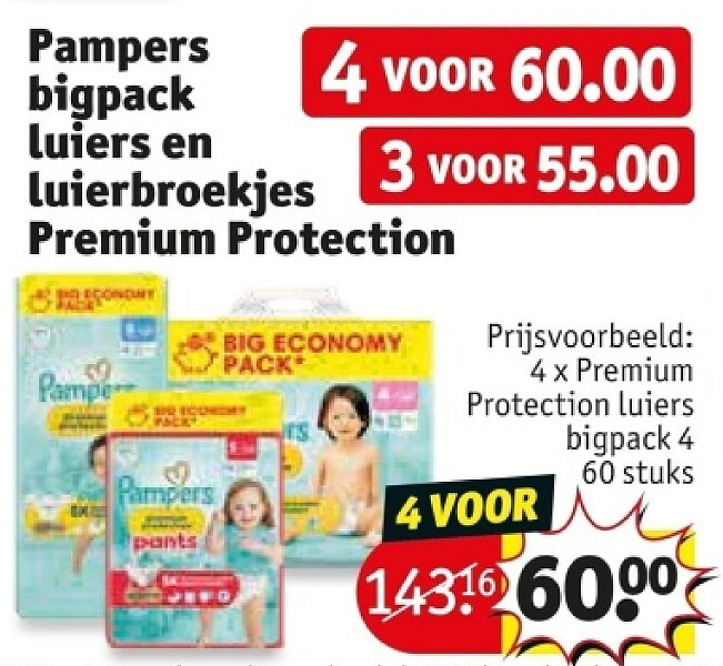 Pampers bigpack luiers en luierbroekjes Premium Protection