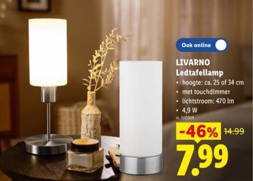 Ledtafellamp
