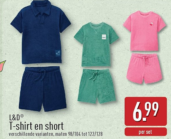 T-shirt en short