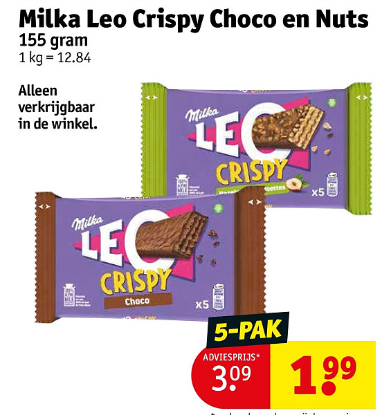 Milka Leo Crispy Choco en Nuts