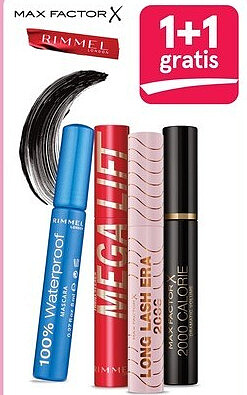 Max Factor en Rimmel mascara