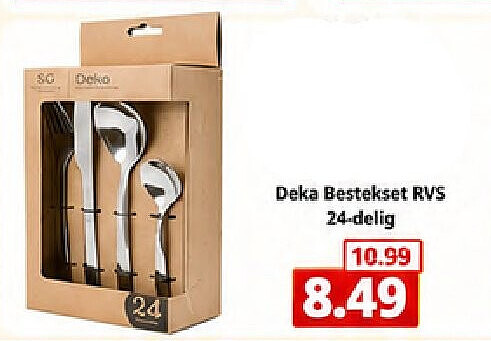 Deka Bestekset RVS 24-delig