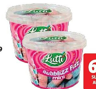 Seau Mini Bubblizz saveur Fizz Lutti 720 g