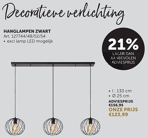 HANGLAMPEN ZWART