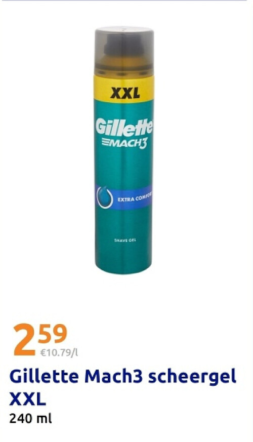 Gillette Mach3 scheergel XXL