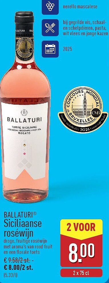 Siciliaanse roséwijn