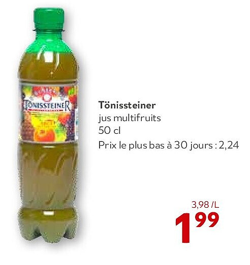 Tönissteiner jus multifruits 50 cl