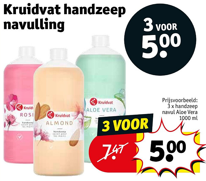 Kruidvat handzeep navulling